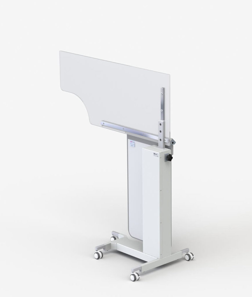 Height Adjustable Over Table Shield Rothband